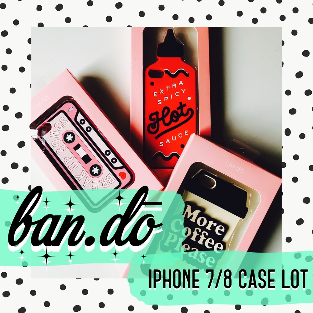 ban.dō iPhone 7/8 silicone case BUNDLE / LOT